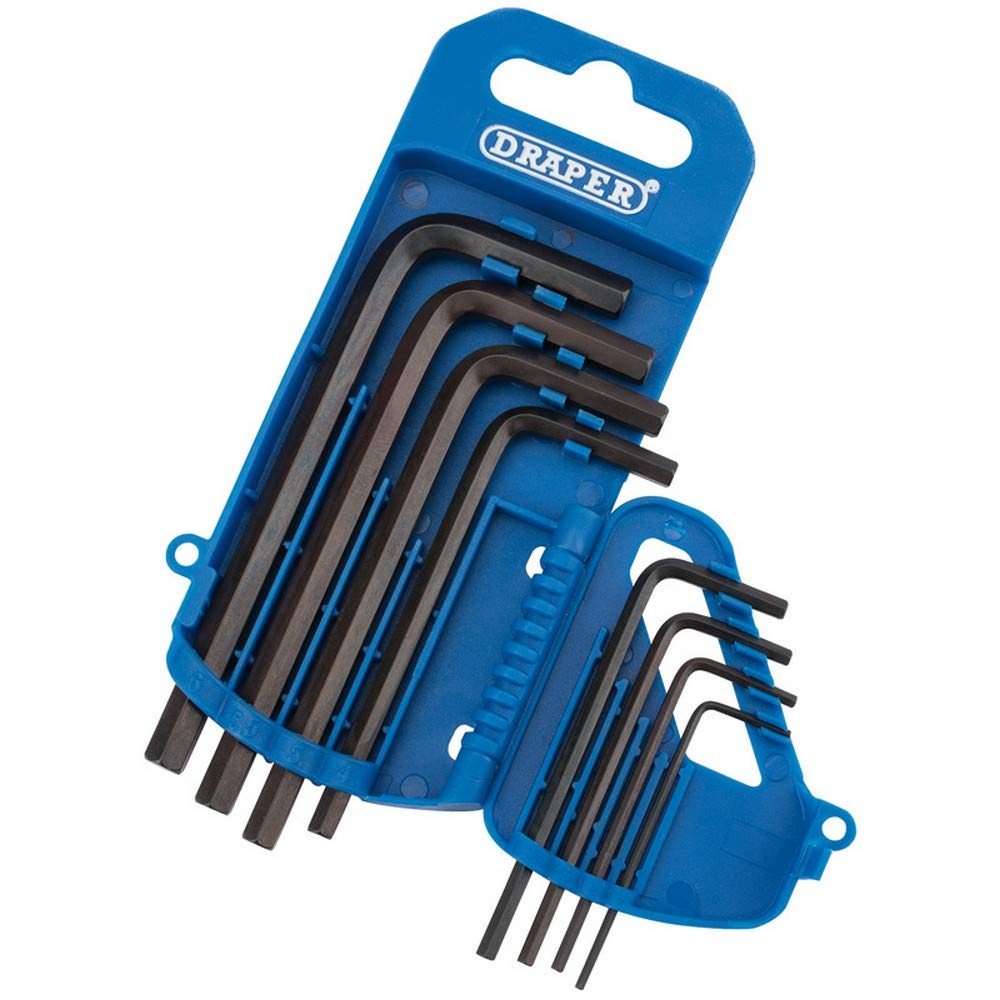 Draper 33679 Metric Hexagon Key Set, 8 Pieces , Blue
