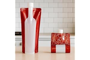 Reusable Collapsible Liquid Carrier, Portable Leak-Proof Wine and Beverage Flask for Travel, Camping, BBQ and Outdoor Events 