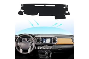 Partsable Dashboard Cover Dash Cover Mat for Toyota Tacoma 2023 2022 2021 2020 2019 2018 2017 2016 Accessories Dash Mat Interior Dashboard Cover Custom Fit 2016-2023 Toyota Tacoma Dashboard Pad