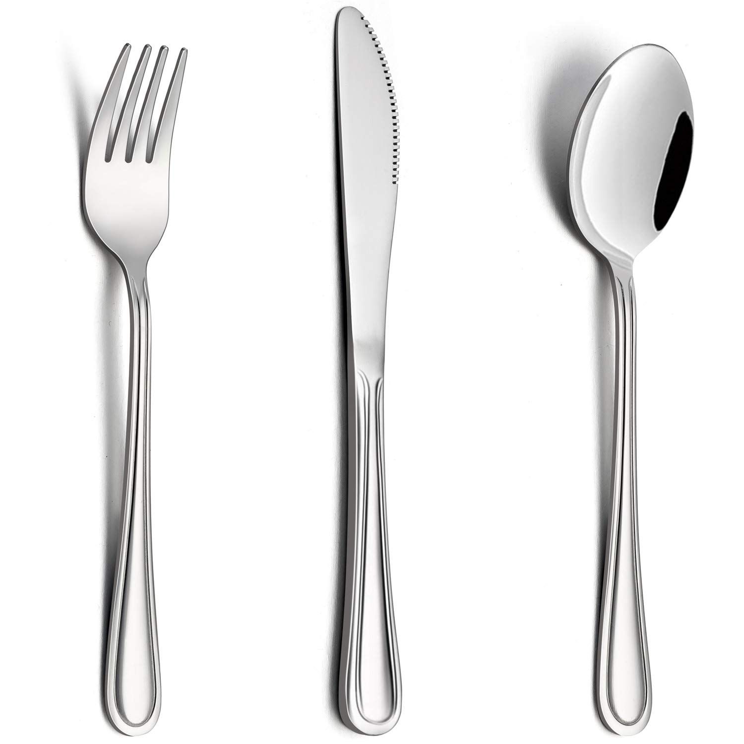 HaWare Kids Cutlery Sets, 9 Piece Stainless Steel Toddler Children Flatware Silverware Includes 3 Knives, 3 Forks, 3 Spoons, Mirror Finish & Dishwasher Safe