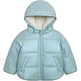 Carter's Girls' Winter Coat Puffer Jacket with Sherpa Lined Hood