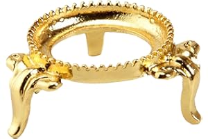 Simhoa Egg Stand, Gold Metal Egg Sphere Holder, Display Stand