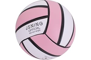 JSNING Pink Volleyball,Official Size 5,Volley Lite,for Outdoor Indoor Beach Game