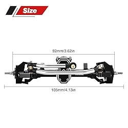INJORA 40g ProSteer Double Joint Front Axle for