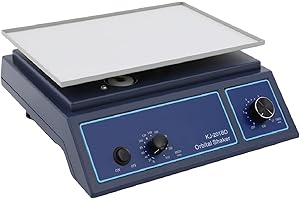 DQSPDBD Orbital Shaker 0-210R/Min Adjustable Speed 12.4 x 8.58 Plate Size 2.2lbs Capacity Lab Oscillator with Timer Laborator