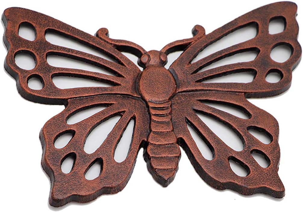 Hardscaping Materials - MDLUU Butterfly Stepping Stone, Cast Iron Butterfly Flagstone, Decorative Stepping Stone for Lawn, Yard, Courtyard Entry, Garden Walk Way