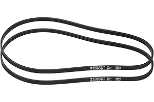 uxcell 2pcs 280J4 Poly V Belt, 4 Ribs PJ V-Ribbed Belt 28" L x 0.37" W x 0.14" T, EPDM Poly V Belt, Multi Wedge Micro V Serpe