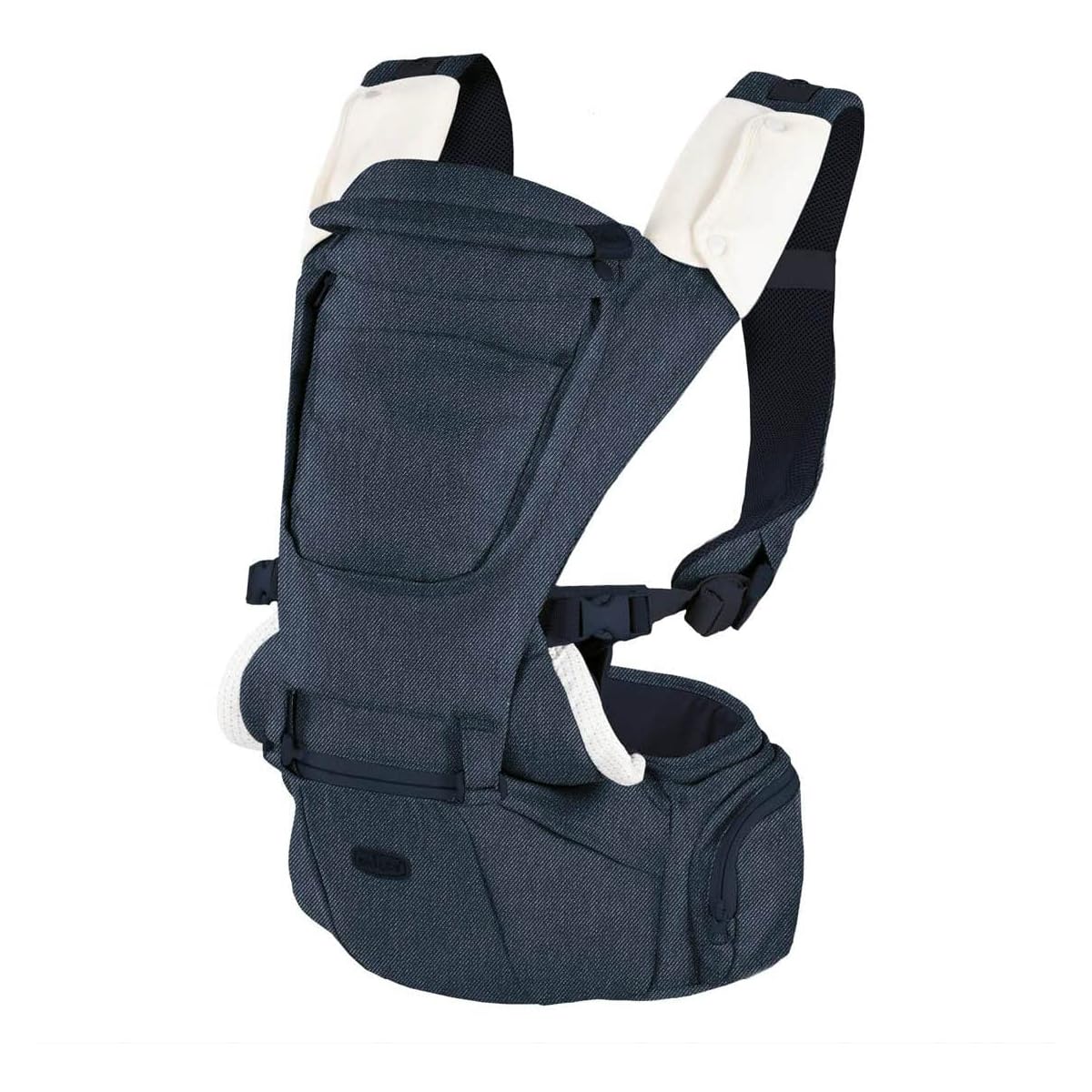 Chicco Baby Carrier Hip Seat 3-in-1 Ergonomic and Multifunctional Baby Carrier with Removable and Separately Usable Hip Seat Base, Blue