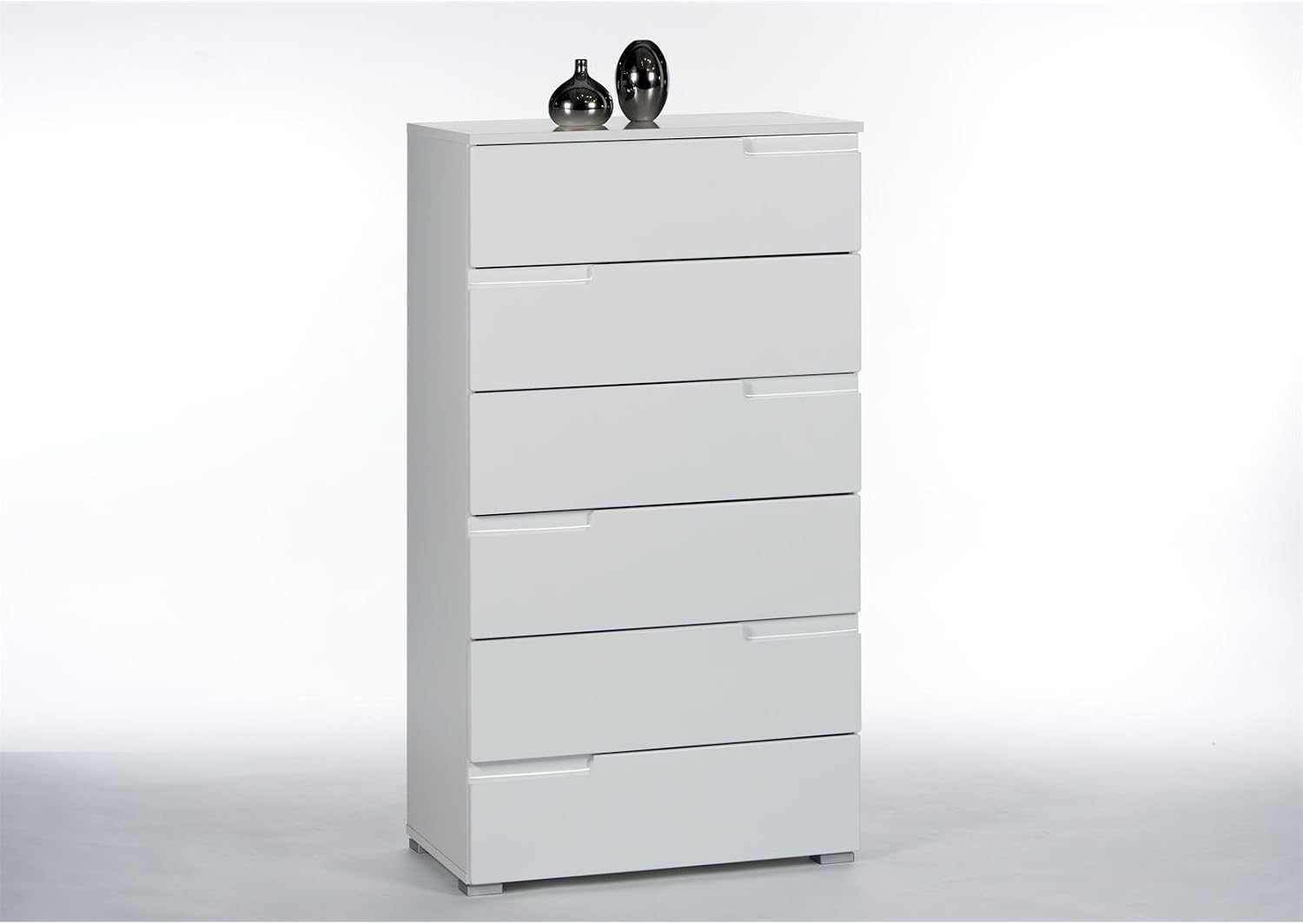 Liink1Ga Komodenschrank Für Schlafzimmer 110cm Breit Kommode Weiß Mit