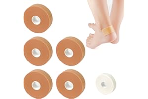 6 Rolls Moleskin Tape Roll, Foam Feet Moleskin Tape, Adhesive Blister Tape Pads, Waterproof, Anti-wear Blister Prevention for