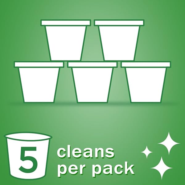 URNEX K-CUP CLEANER – 5 CLEANING CUPS – FOR KEURIG MACHINES COMPATIBLE WITH KEURIG 2.0 – REMOVES STAINS NON-TOXIC