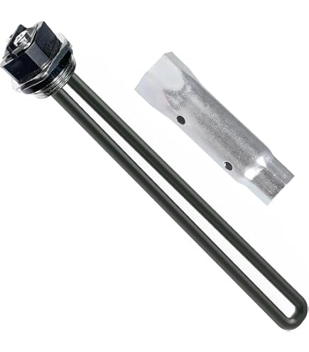Kzfuli 520900 RV Water Heater Element – 1440W 120V Screw-In Replacement With O-Ring, Compatible With Atwood Suburban GC6AA, GC10A, GCH6A, SW Series (1 Set + Wrench)