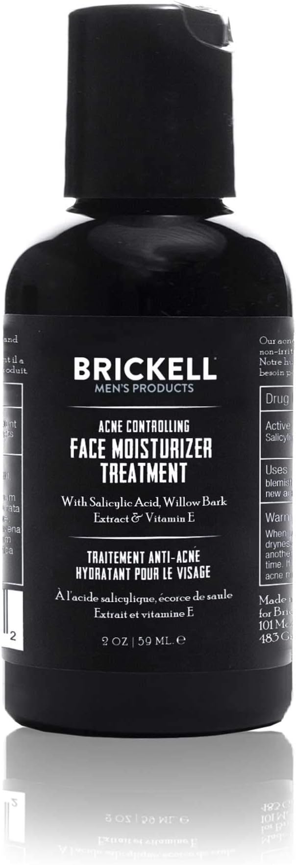 Brickell Men's Acne Controlling Face Moisturizer 2% Salicylic Acid 59ml Natural