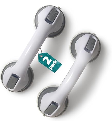 2 Pack Suction Cup Grab Bars For Shower & Bathtub – Anti-Slip Support For Elderly & Disabled - View #11