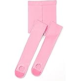 DAINAS Girls' Convertible Ballet Tights, 50D Ultra Soft Professional Transition Dance Tights for Ballet