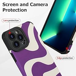 Wlxee Compatible iPhone 13 Pro Max 6.7 "2021 Wave