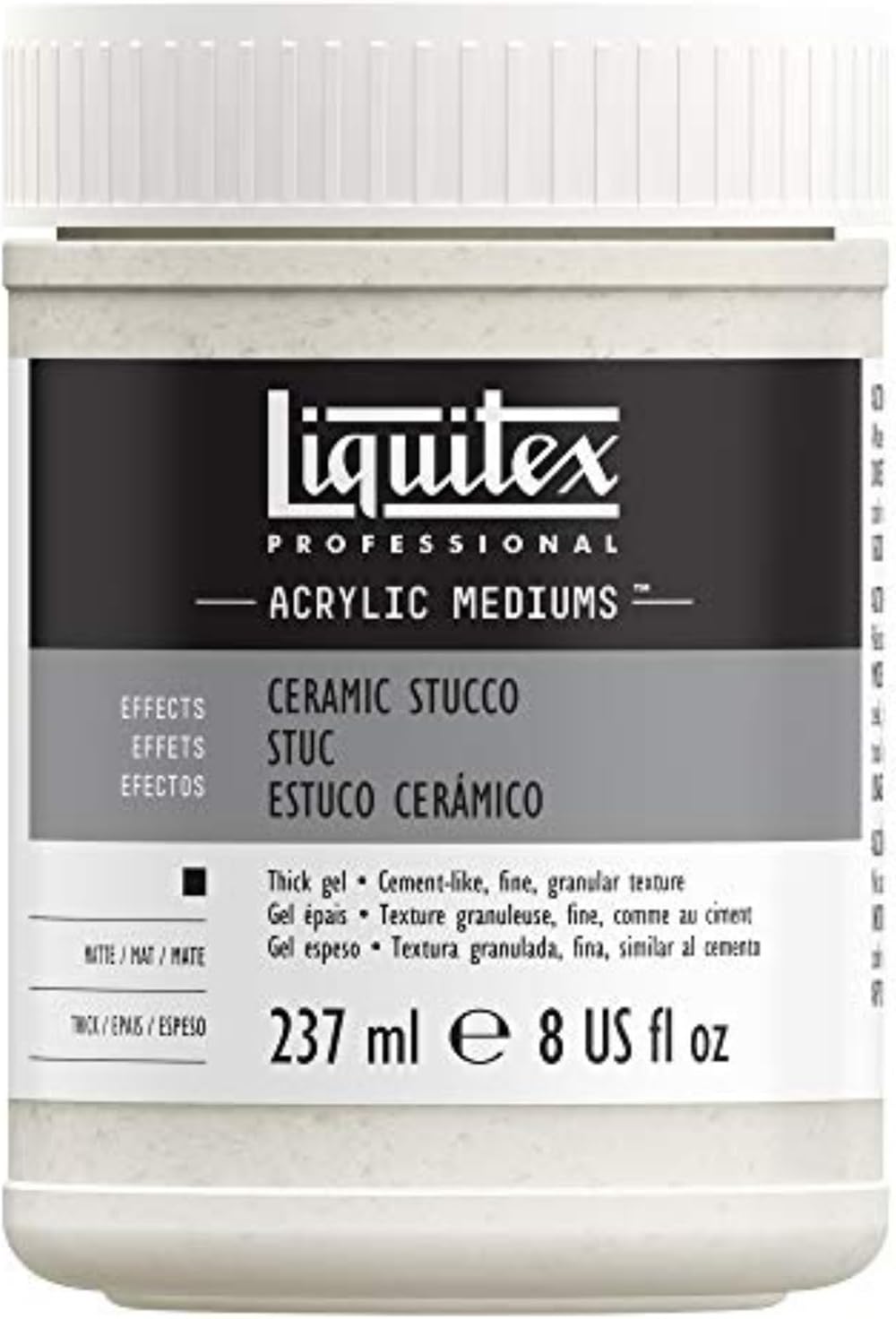 Liquitex 6408 Professional Ceramic Stucco Effects Medium 237 ml Transparent