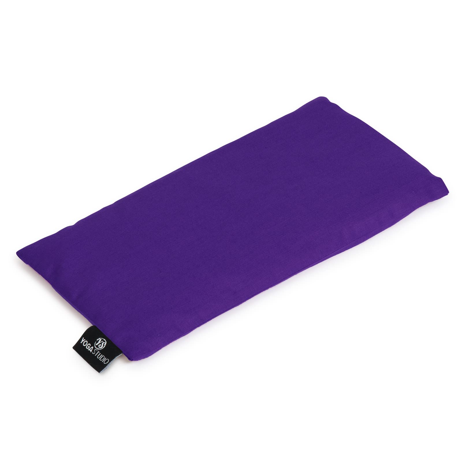 Yoga Studio Eye Pillow | 100% Organic Cotton Cover | Organic Lavender & Linseed Yoga Pillow | Stress Relief Weighted Eye Mask, Relaxation, Aromatherapy, Tired Eyes (Purple)
