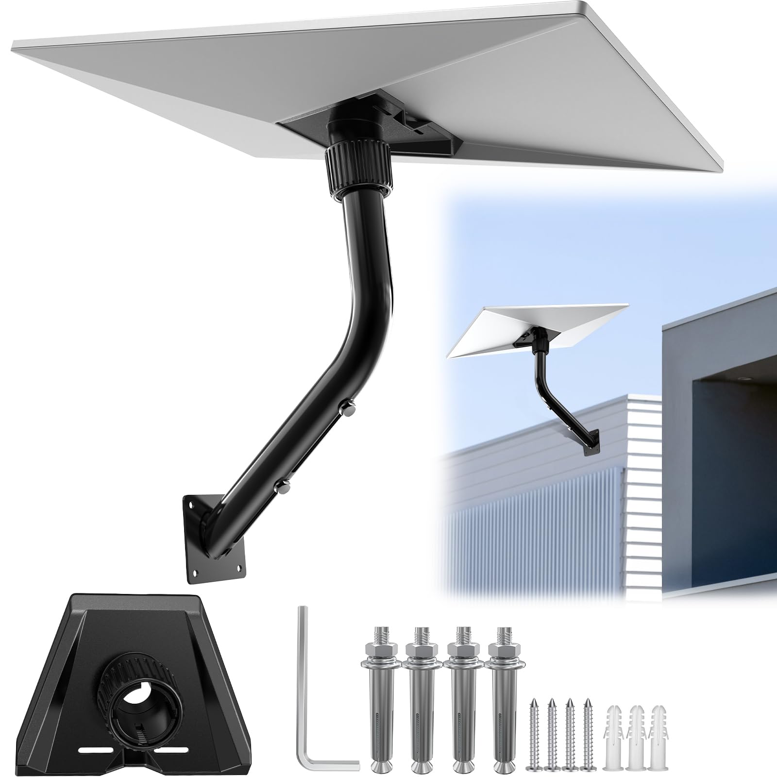 Photo 1 of Mini Mount for Starlink Gen 3, Pole Mount Starlink Gen3 Starlink, Adjustable Starlink Gen 3 Pipe Adapter, for Starlink Internet Kit Satellite