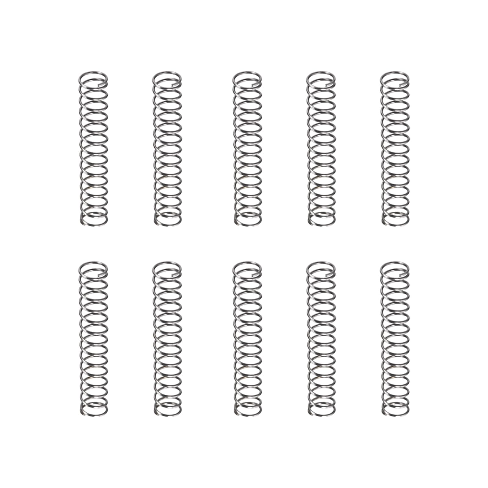 DTGN 0.6x6x35mm(DxODxL) Compression Spring - 10Pack - Good for Machinery - Spring Steel Extension Spring - Gray