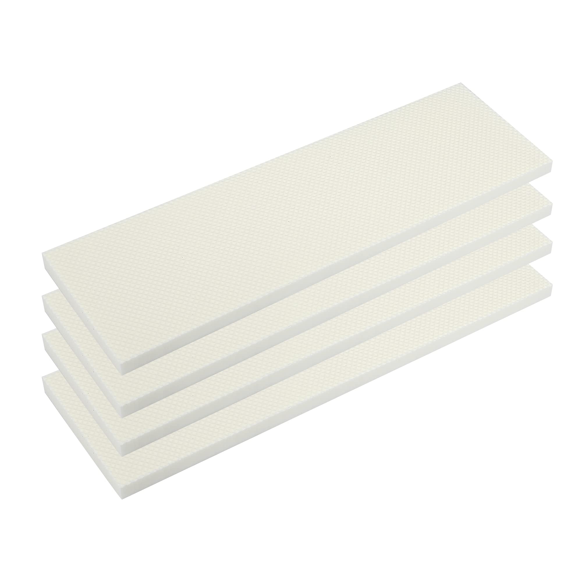 X AUTOHAUX 400x120x15mm 4pcs Car Garage Wall Guard Door Protector EVA White