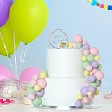 ASTARON 32 Pcs Ball Cake Topper Decorations Colorful Foam Balls Cake Picks view 8