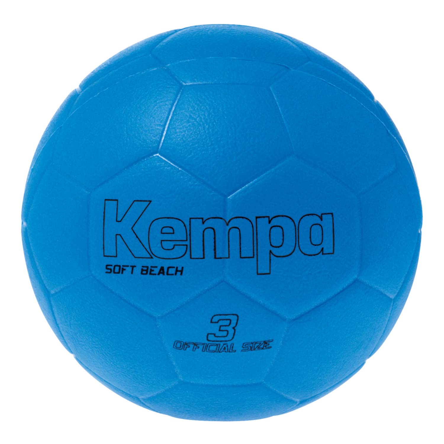 Kempa Soft beach handball - suitable for use on sand - non-slip ball surface - low risk of injury - fluorescent blue