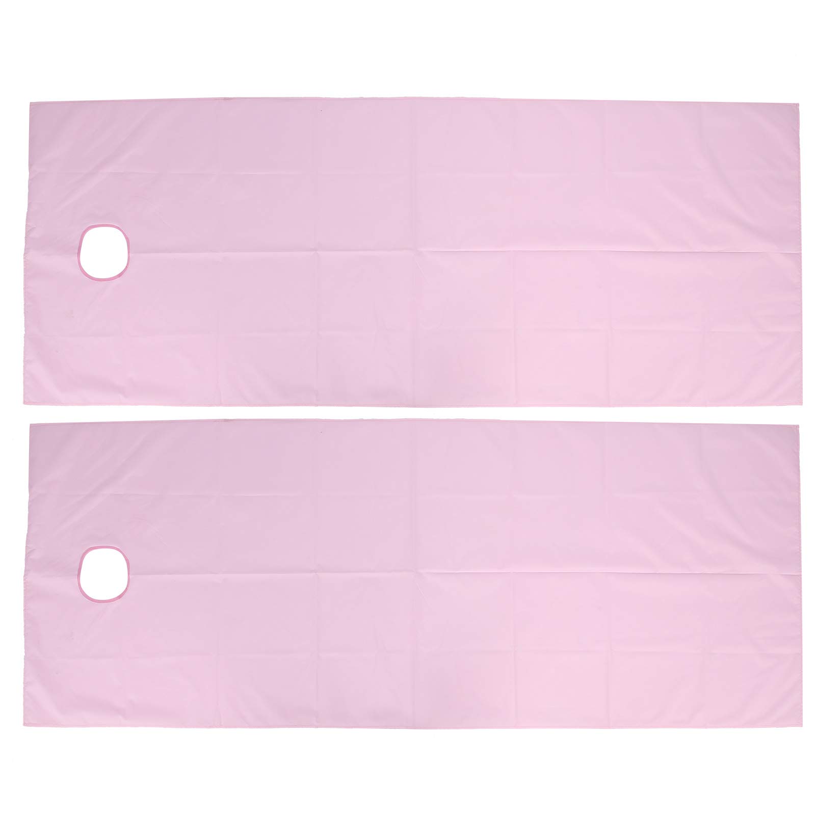 Spa Massage Bed Sheet Reusable 2Pcs Massage Bed Sheet Oil Proof Waterproof Polyester SPa Salon Table Cover With Face Hole Mattress Soft Cotton Beauty Salon (pink)