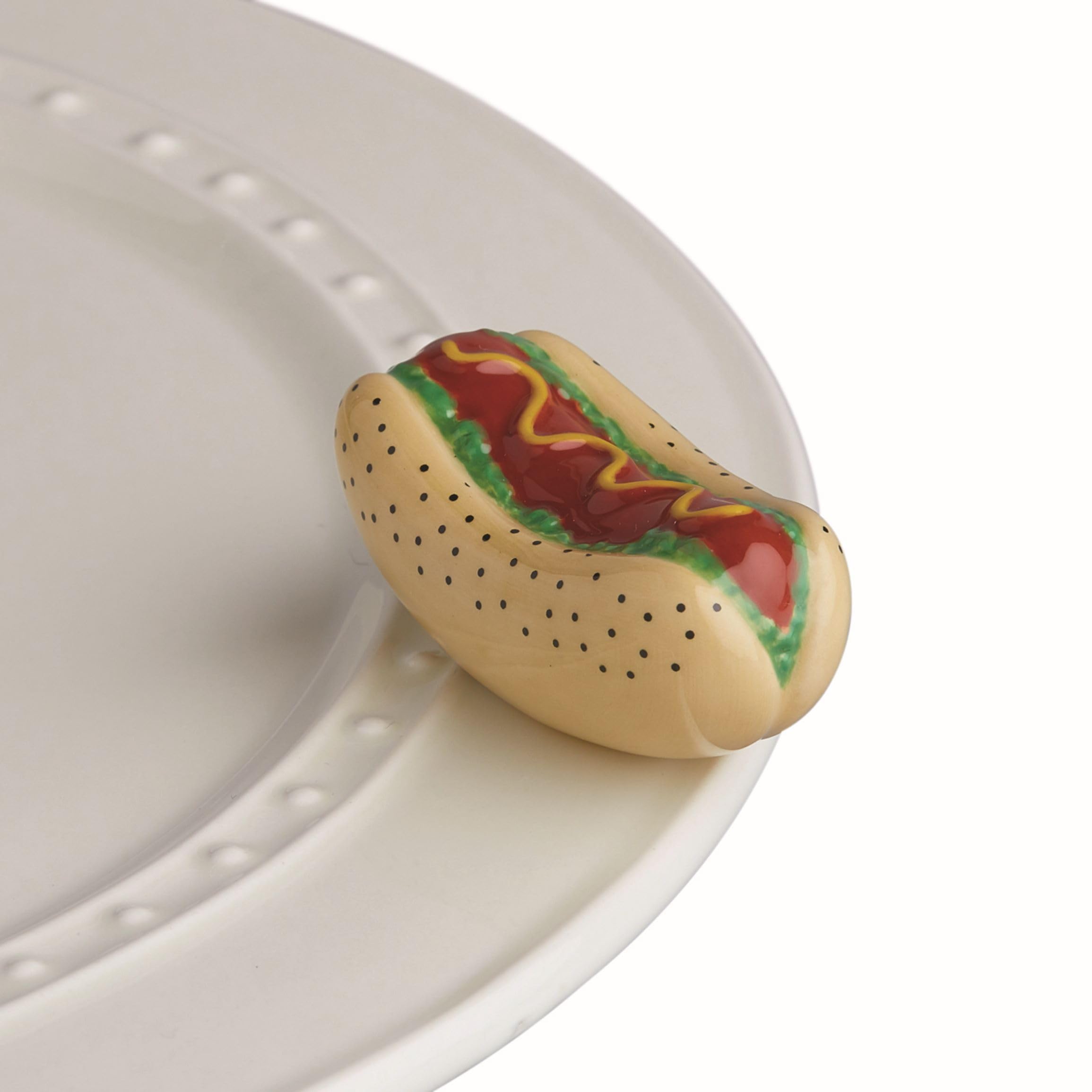 Nora Fleming Hand-Painted Mini: Chicago Dog (Hot Dog) A231