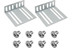 Zosgrew 2 PCS Car Double DIN Installation Kit, Metal Car Stereo Mounting Frame with Screws, for Audio Fixing, 2.95" x 2.72" x