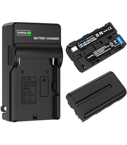 Vhbw Batteria 6000mAh 7,2V Compatibile Sony CCD-TRV59E, CCD-TRV57E, CCD-TRV63 Videocamera (Li-Ion, Sostituisce NP-F930/F970)