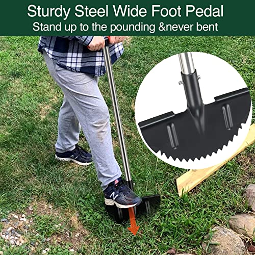 Lawn Edger Tool, Manual Grass Edger Long Handle 40 inch