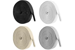 Elastic No Tie Shoelaces Stretch Tieless Shoelaces for Sneakers Casual Slip On Shoes with Buckles for Sports Outdoor