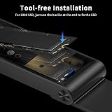 FIDECO M.2 NVMe SSD Enclosure USB 3.2 Gen 2 10Gbps Sandwich Tool-Free view 5