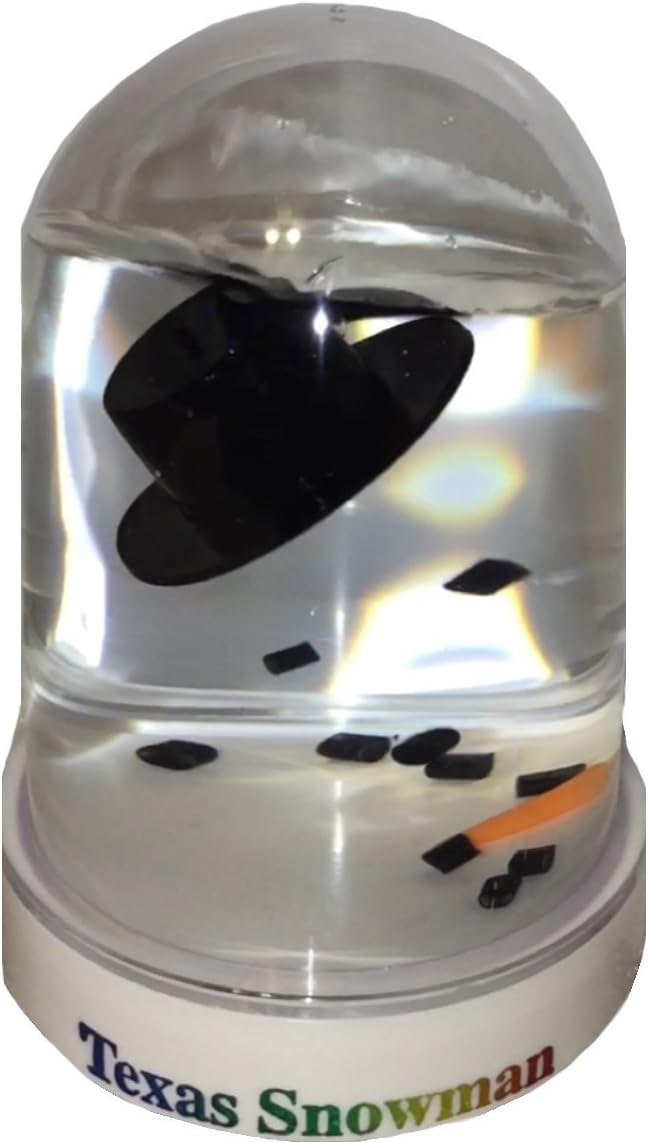 Snow Globes - Snowglobe Original Melted Snowman Snow Globe Travel Souvenir Gift (Texas)