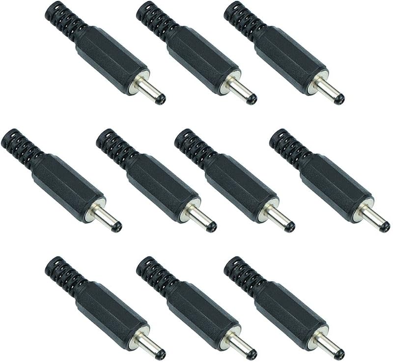 Switch Electronics 1.3mm x 3.5mm DC Power Plug Jack Connector Laptop 10 Pack