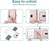 Lekebaby Portable Changing Mat Travel Baby Change Mat with Wipe-Pocket Pink view 6