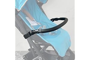 COLUKII Baby Stroller Bumper Bar Compatible with Cybex Libelle, Orfeo, Pockit+ All City Strollers, Anti-Scratch PU Leather Fabric, Adjustable