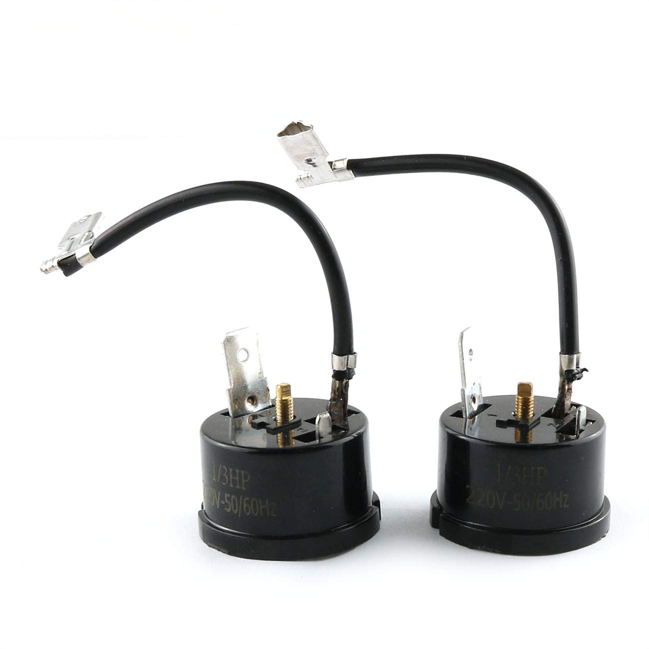 E-outstanding Compressor Thermal Overload Protector 2PCS 1/3HP-250W Freezer Thermal Overload Protection Replacement Part for Mini Refrigerator, Wine Center and Beverage Cooler
