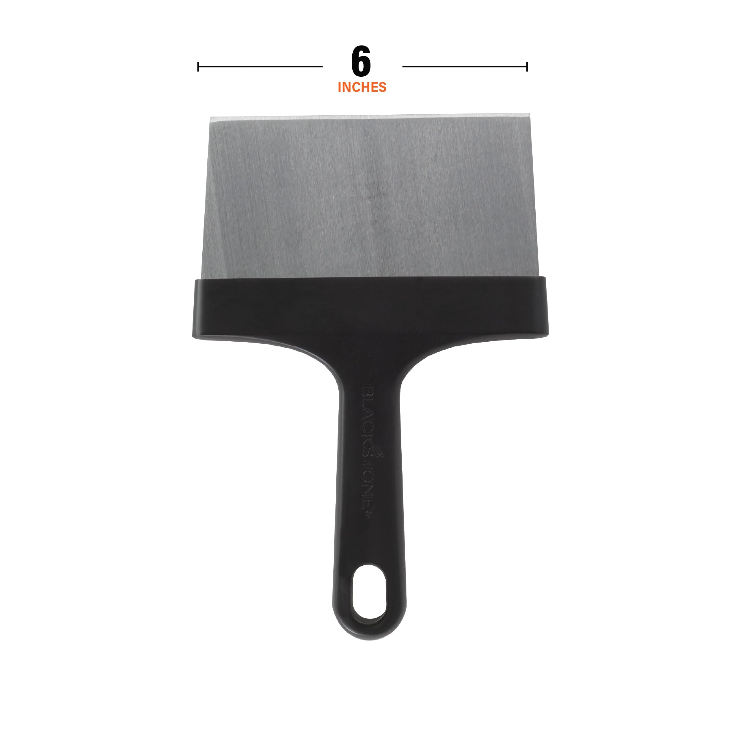 Blackstone Griddle Scraper – Heavy Duty Flat Top BBQ Grill Scraper for Cleaning – Stainless Steel Metal Construction with Long Handle – Multipurpose Kitchen Food Scraper & Chopper Accessories - 5061