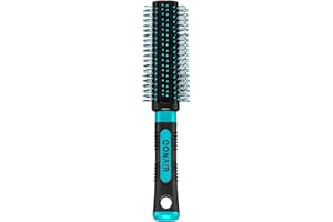 Conair Nylon Round Brush for Blow-Drying, Hairbrush for Short to Medium Hair Length, Color May Vary, 1 Pack