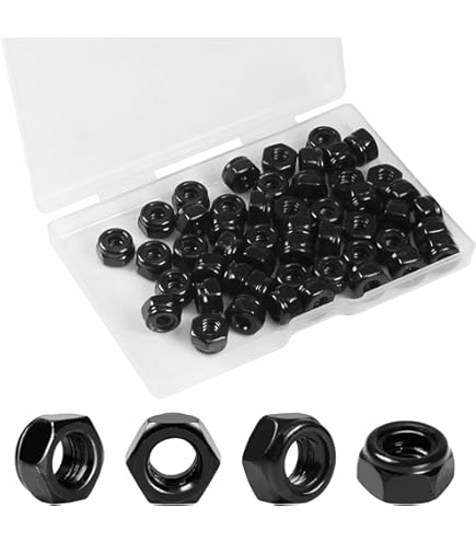 1/4-20 Nylon Insert Hex Lock Tuercas De Latón Macizo, Grado 360