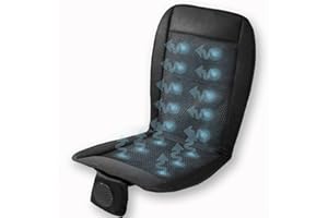 Zone Tech Cooling Car Seat Cushion - Black 12V Automotive Adjustable Temperature Comfortable Cooling Car Seat Cushion