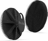 BEAUTAIL Silicone Body Scrubber, Non-Porous, Gentle Exfoliation, Black, 1 Pack