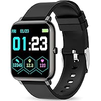 KALINCO Smart Watch, Fitness Tracker with Heart Rate Monitor, Blood Pressure, Blood Oxygen Tracking, 1.4 Inch Touch Screen Sm