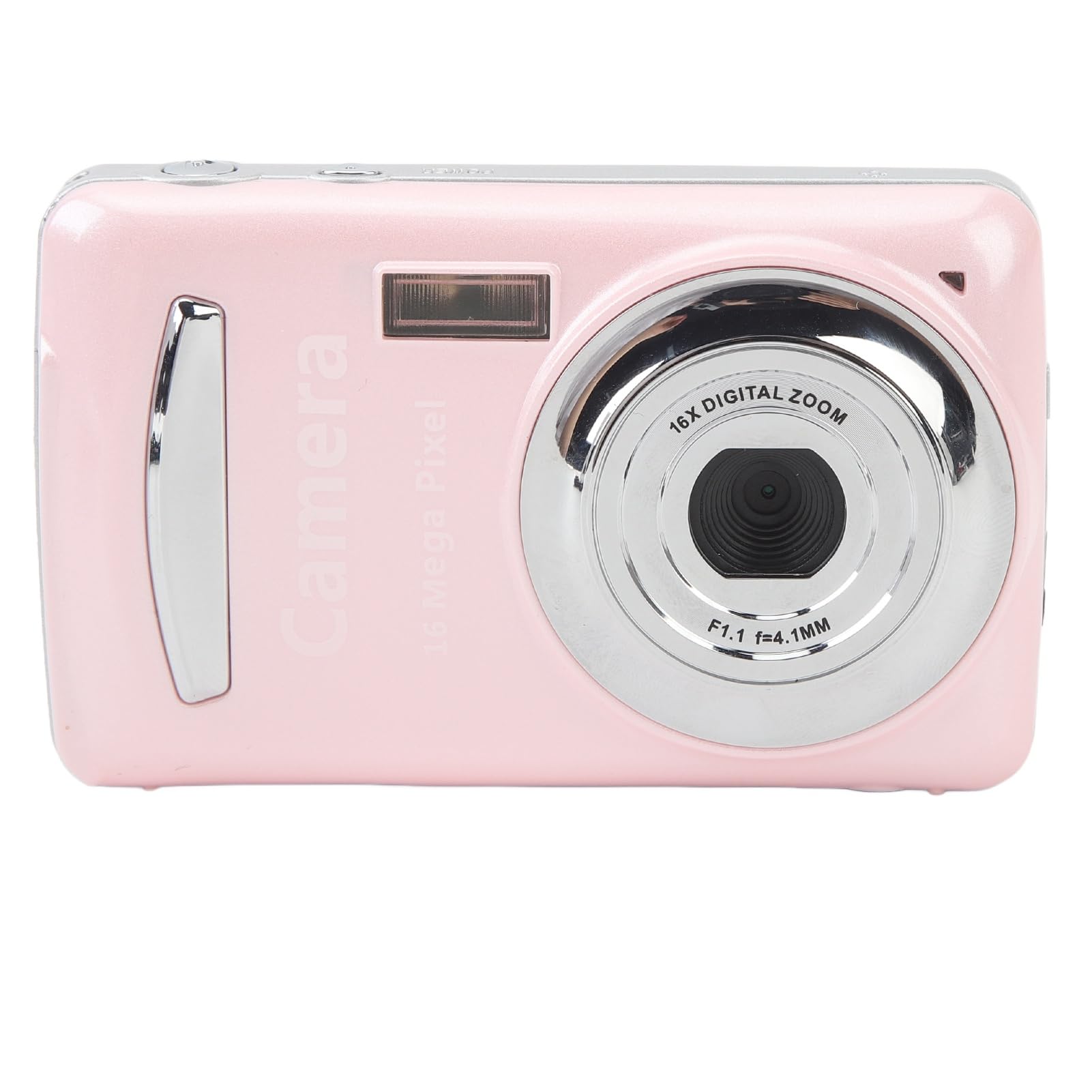 Pink 16MP Kids Camera - 1080P Video, 16X Zoom, Anti-Shake