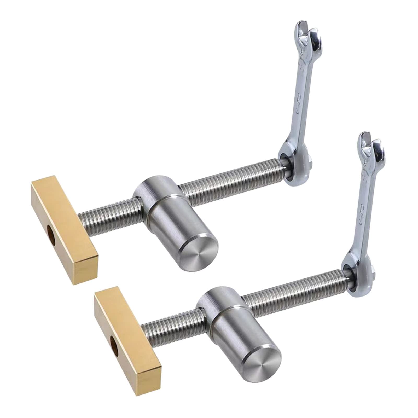 2Pcs Bench Dog Clamps for 20MM Hole, DIY Positioning Woodworking Adjustable Desktop Clips, Fixture Vise Benches Joinery Carpenter Tool for Woodworking Benches Tools (20MM)