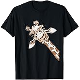 Love Giraffe Women Wildlife Giraffe Lovers tee for Kids Girl T-Shirt Small