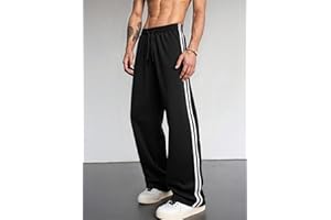 Men's Casual Pants Loose Drawstring Waist Lightweight Trousers Streetwear