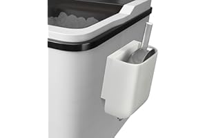 Neepanda Small Ice Scoop Holder for Ice Machine & Freezer, Self-Adhesive Scoop Holder Fits Countertop Ice Makers, Ice Cream Scoops, Kitchen Food Scoops, L 3.54'' x W 1.96'' x H 3.42''